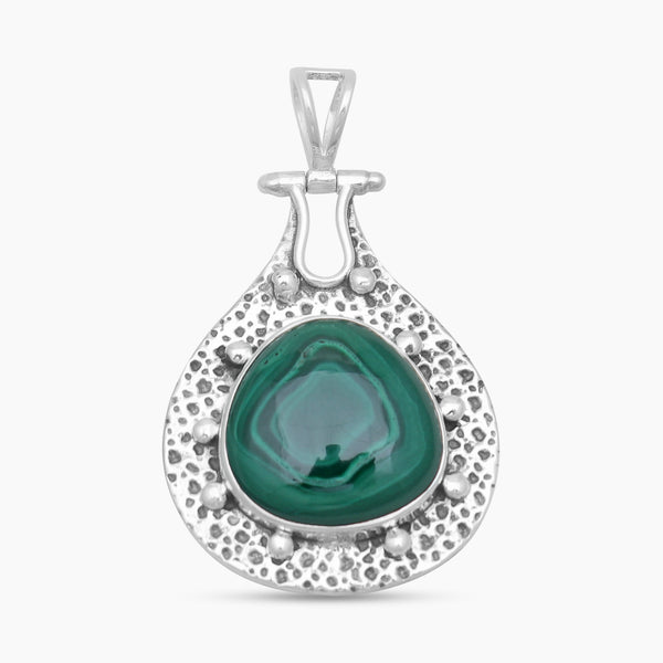 Malachite Silver Pendants