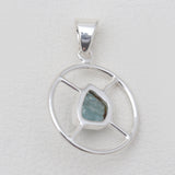 925 Sterling Silver Aquamarine Pendants