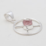 925 Sterling Silver Rose Quartz Pendants