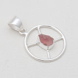 925 Sterling Silver Rose Quartz Pendants