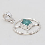 925 Sterling Silver Apatite Pendants
