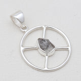 925 Sterling Silver Herkimer Quartz Pendants