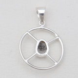925 Sterling Silver Herkimer Quartz Pendants