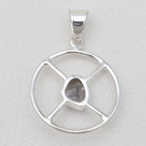 925 Sterling Silver Herkimer Quartz Pendants