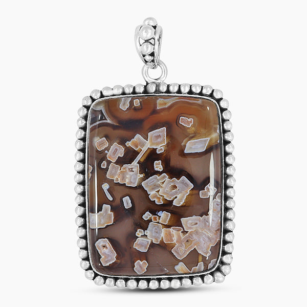 925 Silver Turkish Agate Pendants