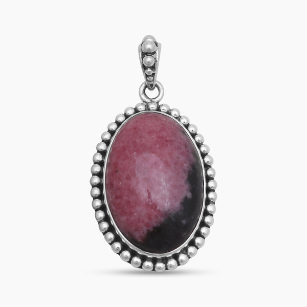925 Sterling Silver Rhodonite Pendants