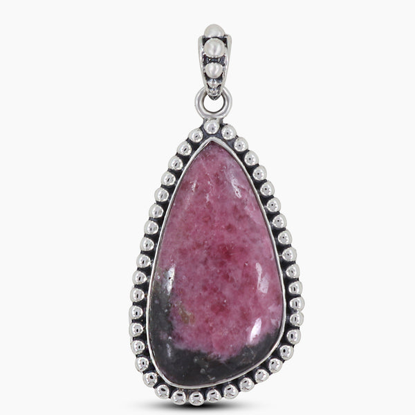 925 Sterling Silver Rhodonite Pendants