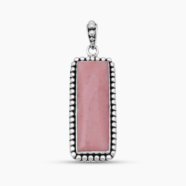 Pink Opal Silver Pendants