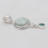 925 Silver Susorite Quartz Pendants