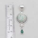 925 Silver Susorite Quartz Pendants