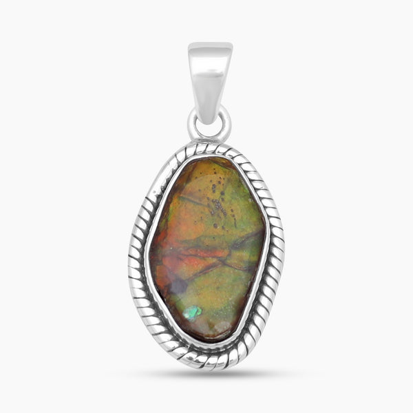 925 Sterling Silver Ammolite Pendants