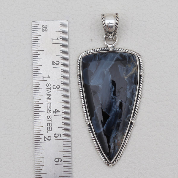 925 Sterling Silver Pietersite Jasper Pendants