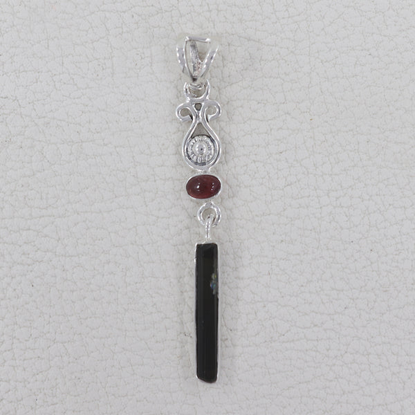 925 Starling Silver Tourmaline Pendants