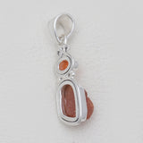 Fanta Garnet & Carnelian Silver Pendants
