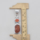 Fanta Garnet & Carnelian Silver Pendants