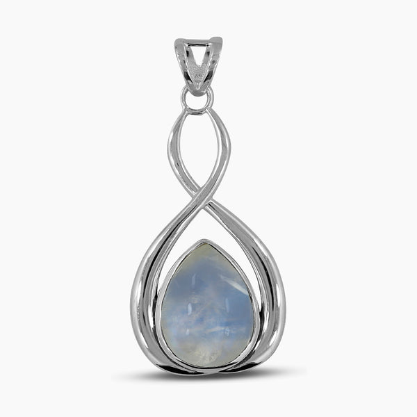 Rainbow Moonstone Silver Pendants