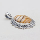 Brecciated Mookaite Silver Pendants