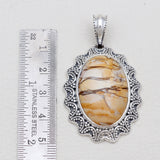 Brecciated Mookaite Silver Pendants