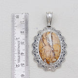 Brecciated Mookaite Silver Pendants