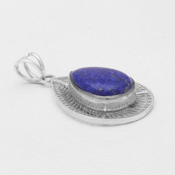 Lapis Lazuli Silver Pendants