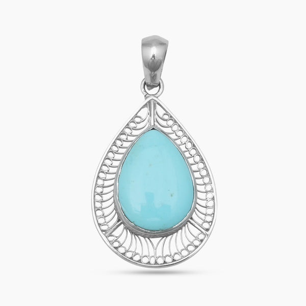Mexican Turquoise Silver Pendants