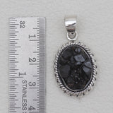 Melanite Black Garnet Silver Pendants