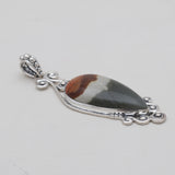 Polychrome Jasper Silver Pendants