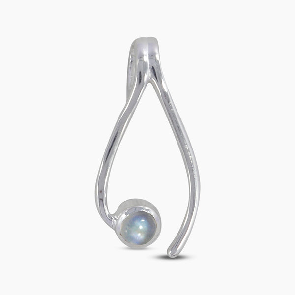 Rainbow Moonstone Silver Pendants