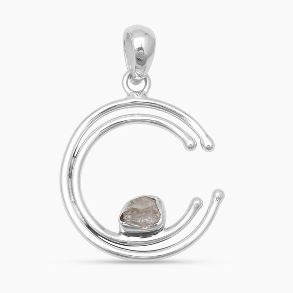 Herkimer Quartz Silver Pendants