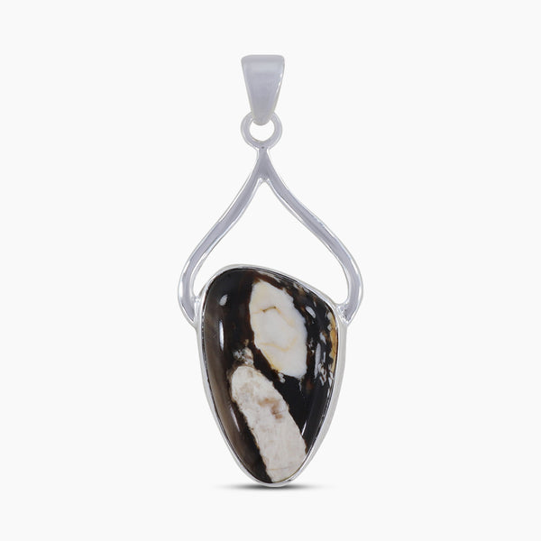 Peanut Wood Jasper Silver Pendants