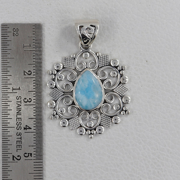 925 Sterling Silver Larimar Pendants