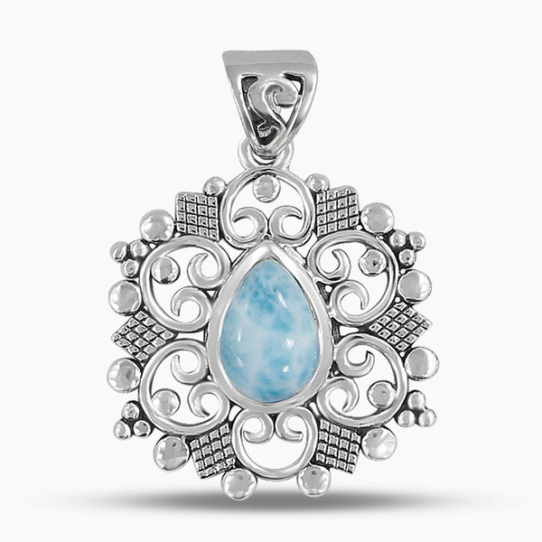 925 Sterling Silver Larimar Pendants