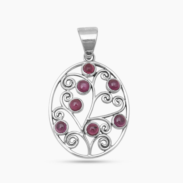 Multistone Silver Pendants