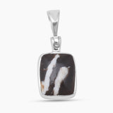 925 Sterling Silver Peanut Wood Jasper Pendants
