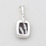 925 Sterling Silver Peanut Wood Jasper Pendants