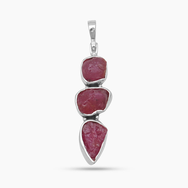 925 Sterling Silver Ruby Pendants