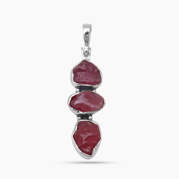 925 Sterling Silver Ruby Pendants