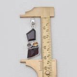 Garnet Silver Pendants