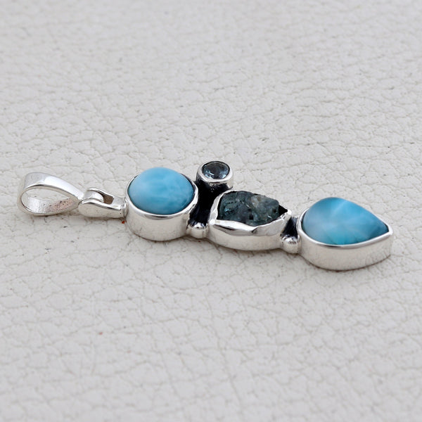 925 Sterling Silver Larimar Pendants