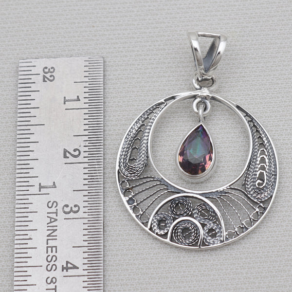 Mystic Quartz Silver Designer Pendants
