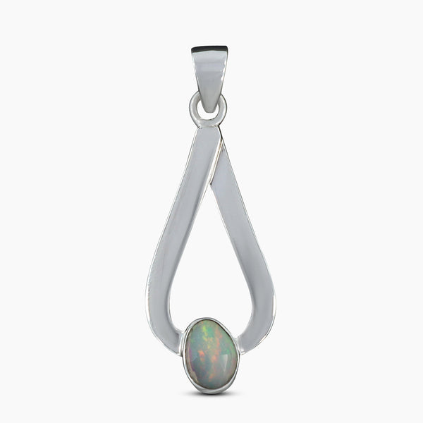 Ethiopian Opal Silver Pendants