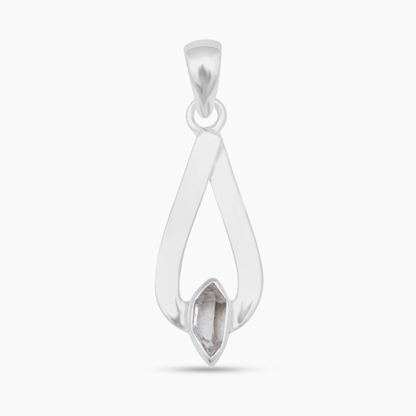 925 Sterling Silver Herkimer Quartz Pendants
