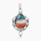 925 Silver Turquoise Spiny Oyster Pendants