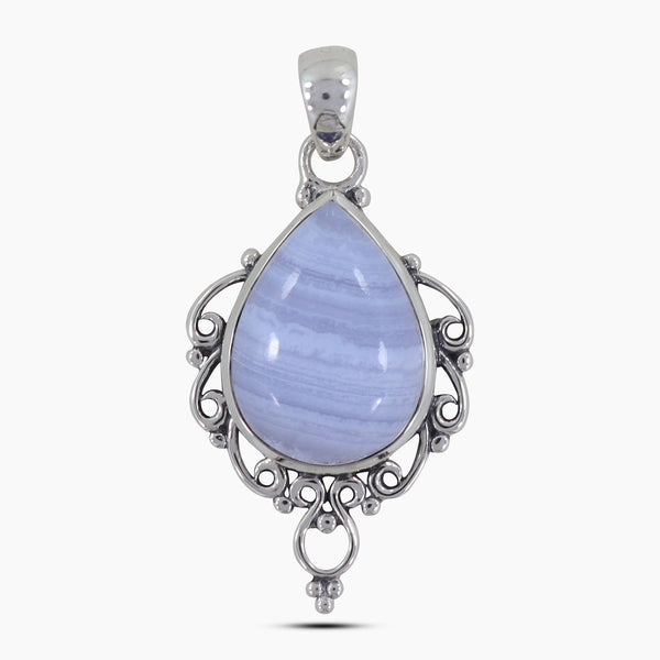 925 Silver Crazy Lace Agate Pendants