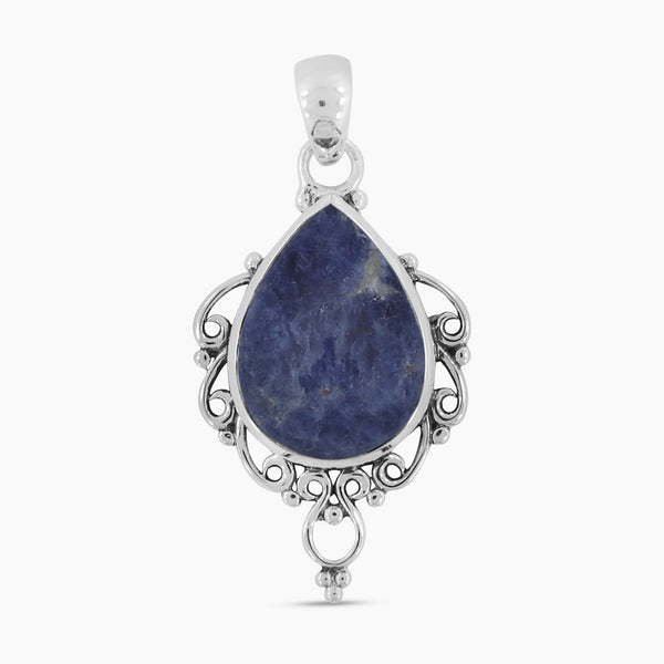 925 Sterling Silver Sodalite Pendants