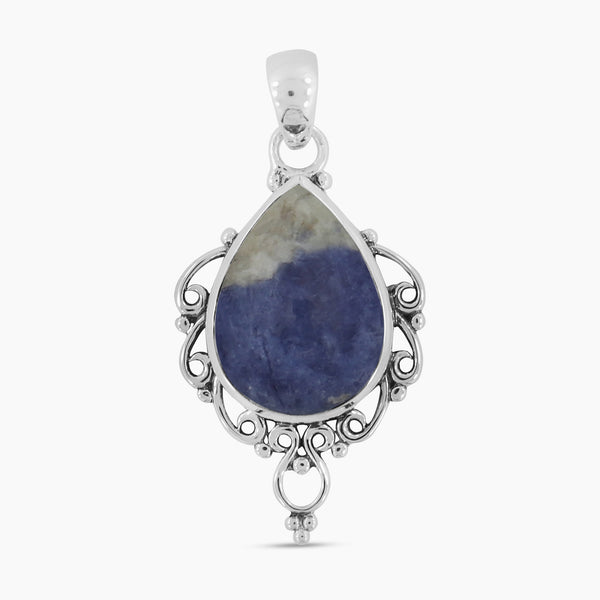 925 Sterling Silver Sodalite Pendants