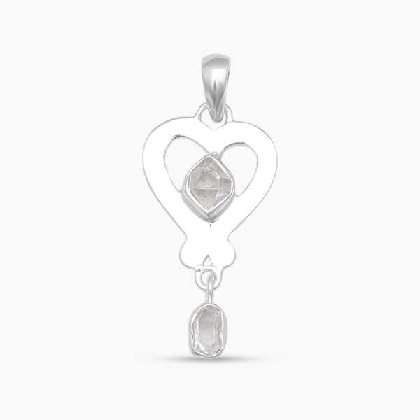 925 Sterling Silver Herkimer Quartz Pendants