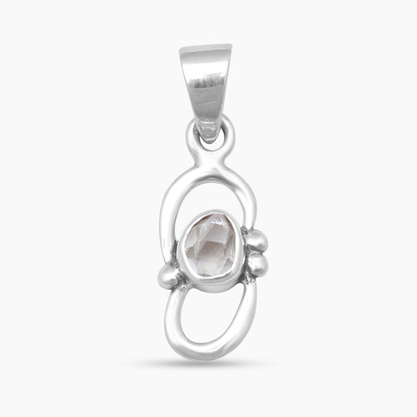 925 Silver Herkimer Quartz Pendants