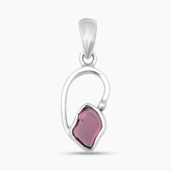925 Sterling Silver Garnet Pendants