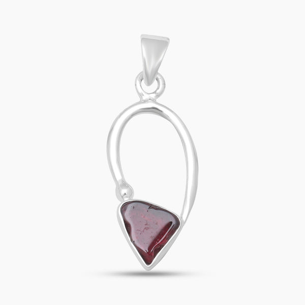 925 Sterling Silver Garnet Pendants